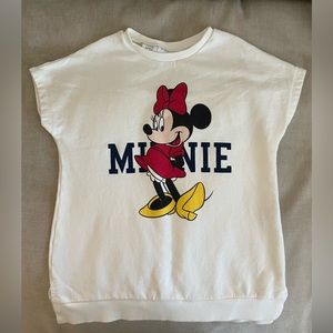 Kids Zara Mini Mouse Sweatshirt Dress